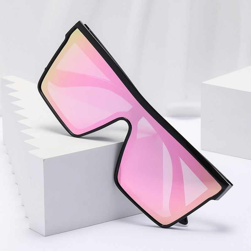 👓Große eckige Sonnenbrillen für Damen und Herren, Sonnenbrillen im Punk-Stil