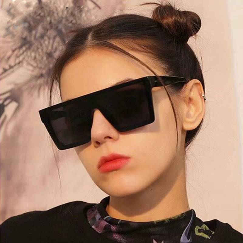 👓Große eckige Sonnenbrillen für Damen und Herren, Sonnenbrillen im Punk-Stil