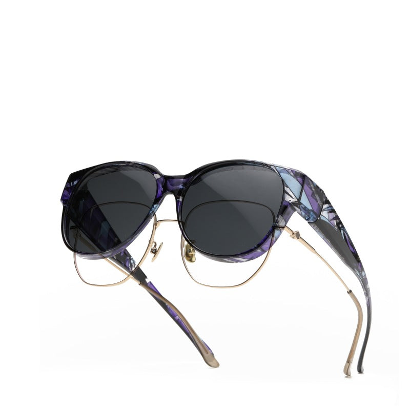 🕶 Neue Sonnenbrille im Cat-Eye-Stil in Übergröße, mit polarisierten Gläsern und UV400-Schutz