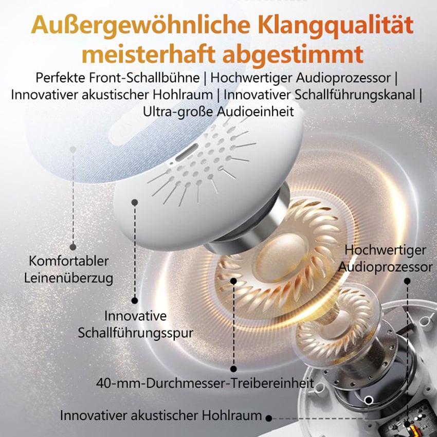🔥S1 Ultradünner Bluetooth-Kissenlautsprecher mit Bluetooth 5,4 und Knochenleitungstechnologie