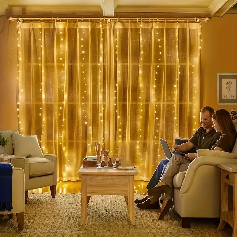 🎁Sichern Sie sich 49 % Rabatt im Weihnachtsschlussverkauf!🎅LED-Lichterkette, USB-betriebener LED-Lichtervorhang zum Verpacken von Geschenke