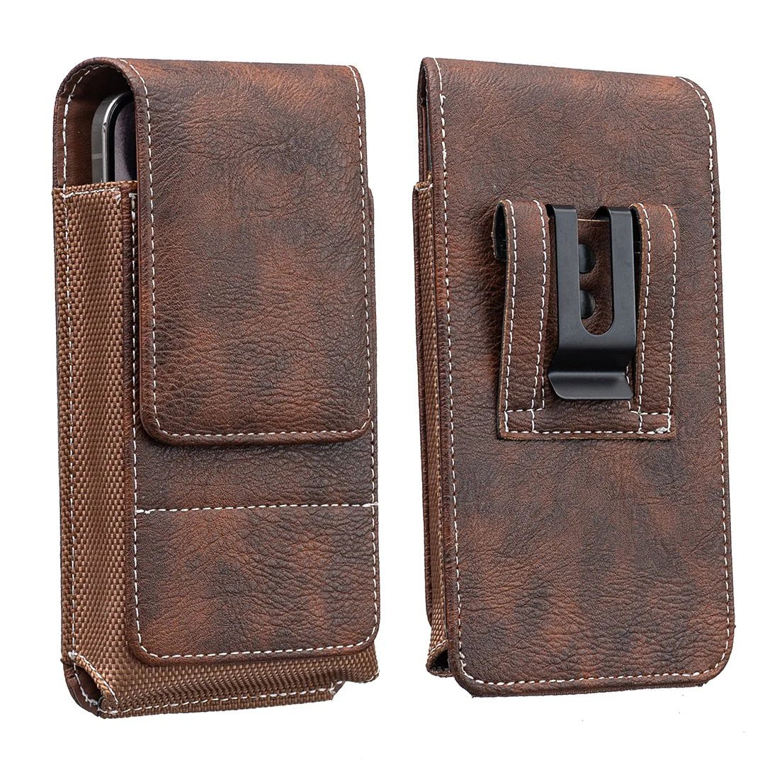 ⚡Großer Rabatt | Handy-Tasche für den Gürtel 📱 Lederholster mit mehreren Fächern und Kartenfach