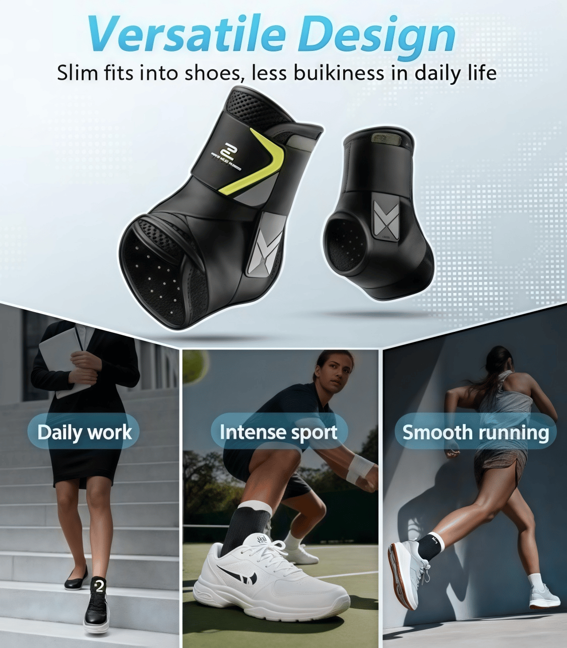 🔥Instant-Fit Knöchelbandage – seitlich stabilisiert, rutschfest🎯