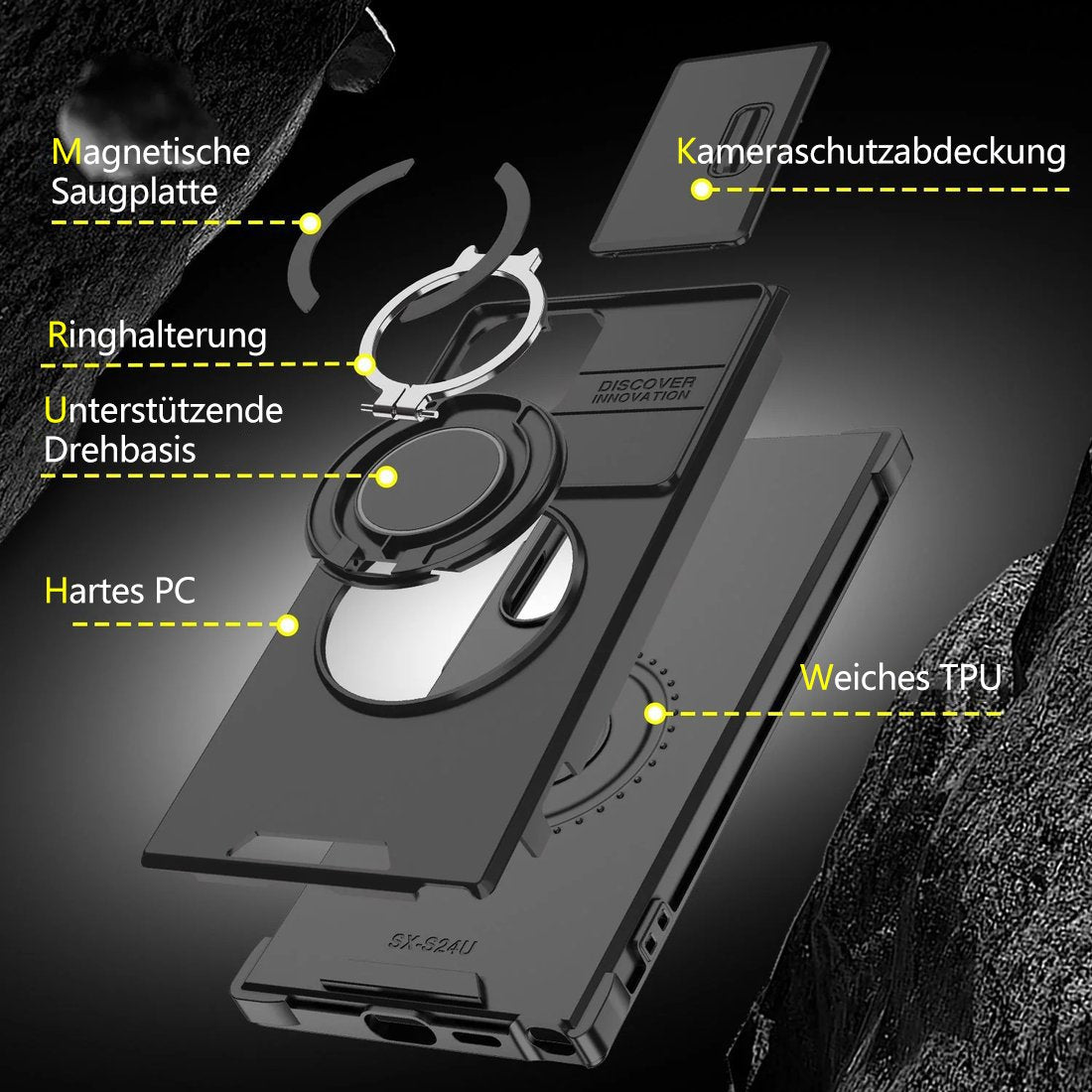 📱Premium-Armor-Schutzhülle mit Standfunktion für die Samsung Galaxy S-Serie