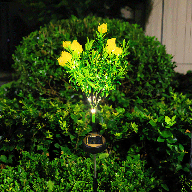 🌸Solarbetriebene Blumenstecker-Lampen – wasserdichte Gartendekoratio