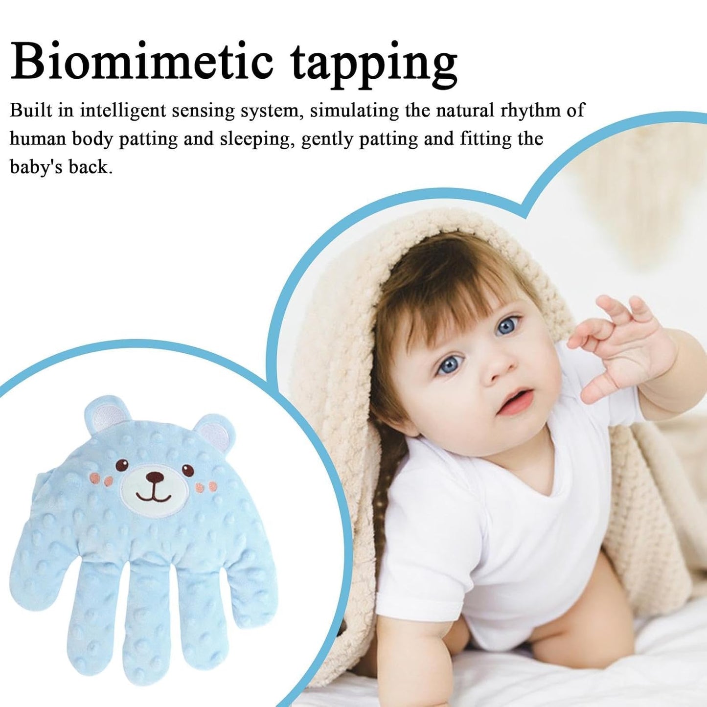 👶Smart Baby Soothing Palm – Intelligentes Spielzeug zum Streicheln und Kuscheln