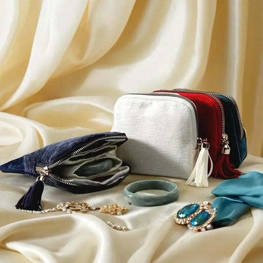 Schmuckkästchen mit Reißverschluss – Reisetasche für Schmuck – tragbare Aufbewahrungstasche