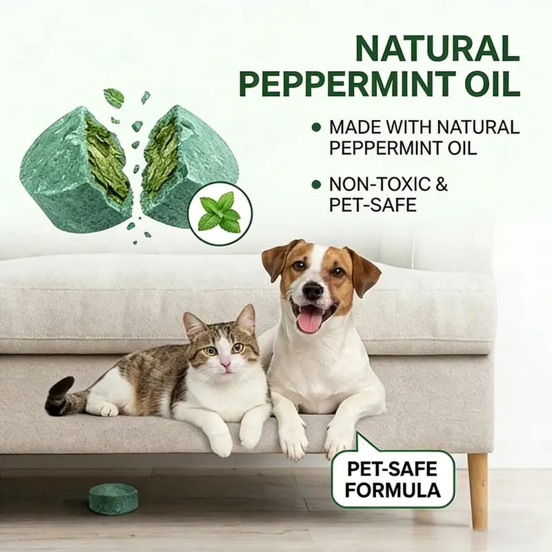 🌿Natürliche Pfefferminz-Kugeln zur Abwehr von Nagetieren (12er-Pack) – Halten Sie Ratten, Mäuse und Schädlinge sicher fer