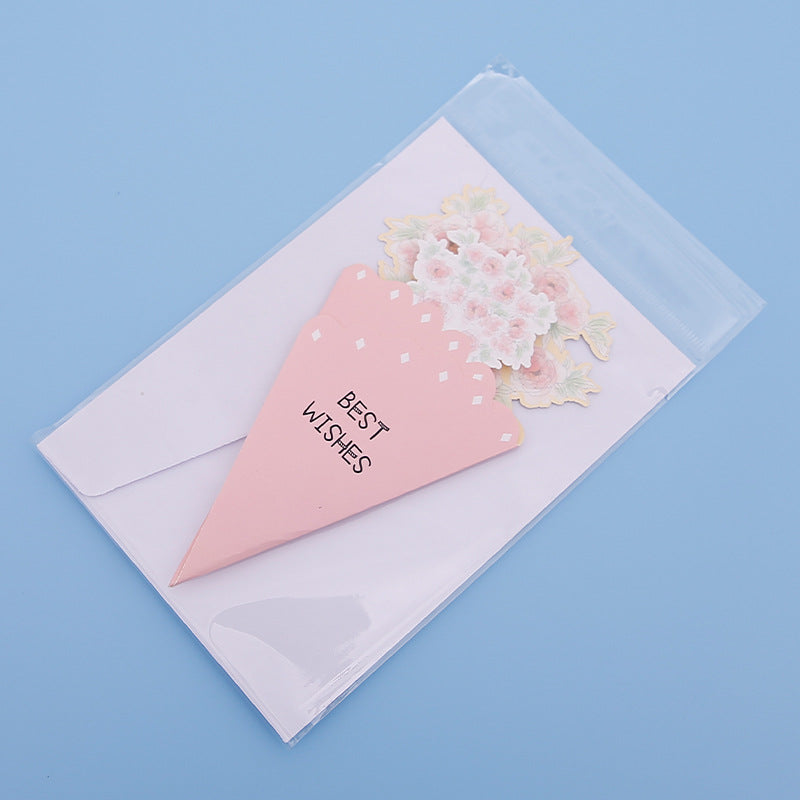 💐3D-Blumenstrauß-Grußkarte – Kreative Blumen-Geschenkkarten mit Umschla