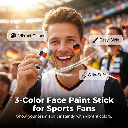 🔥LETZTER TAG 50 % RABATT – 🌈✨Gesichtsmalstift mit Nationalflagge für Sportfans