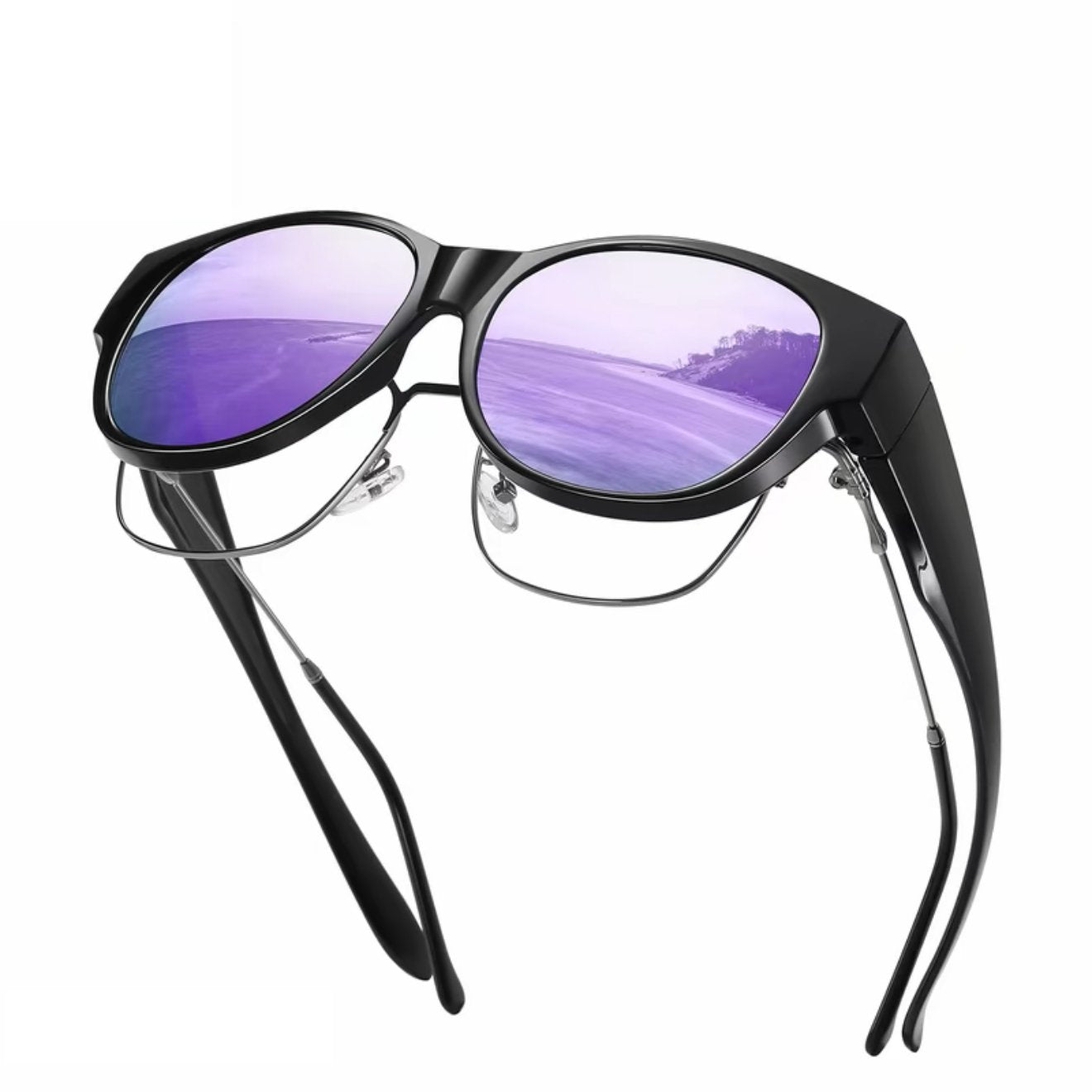 🕶 Neue Sonnenbrille im Cat-Eye-Stil in Übergröße, mit polarisierten Gläsern und UV400-Schutz