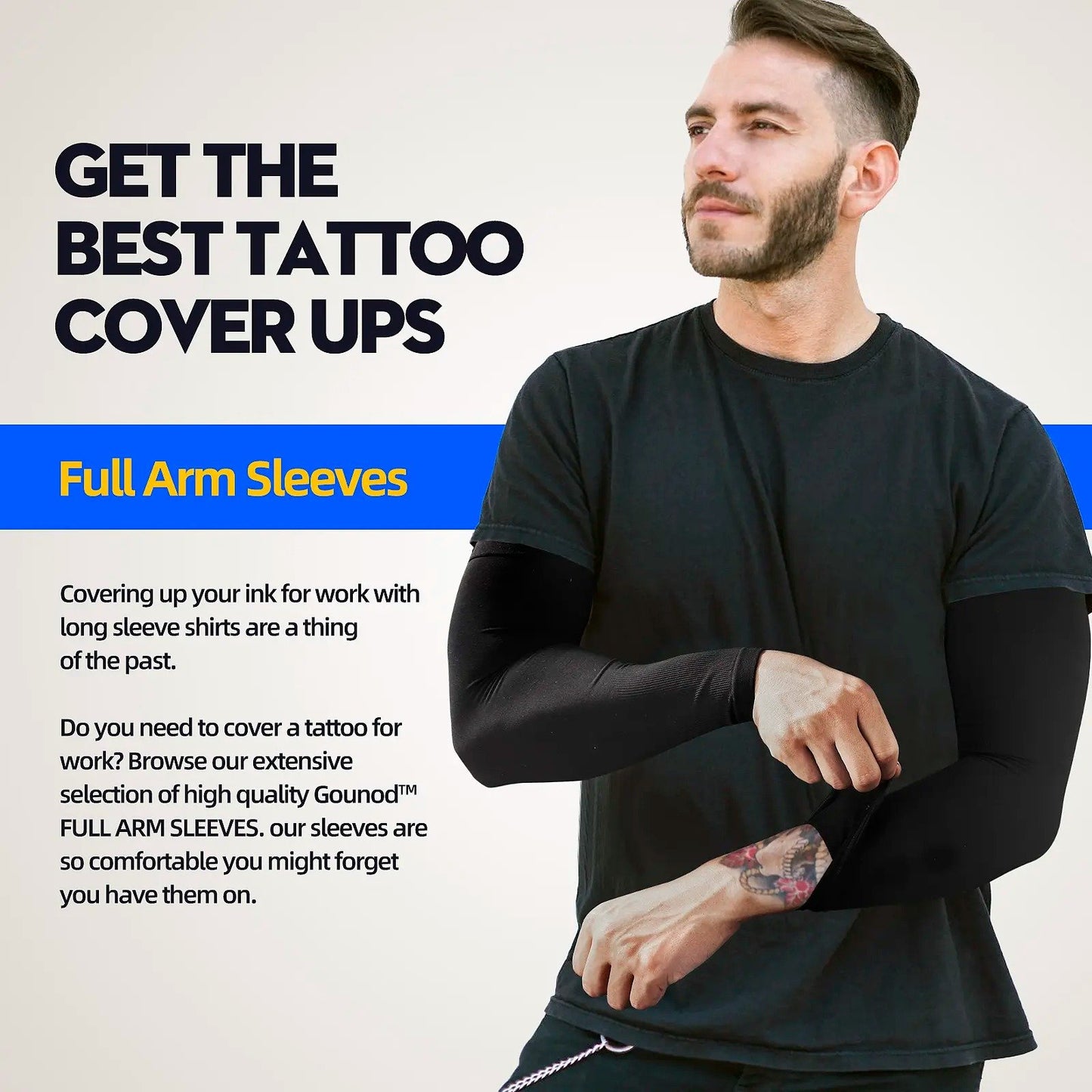 ☀️ Kühlende UV-Armstulpen mit UPF 50+ 🧊 | Hochdehnbares Kompressionsmaterial | Atmungsaktive UV-Schutz-Armstulpen für Damen und Herren