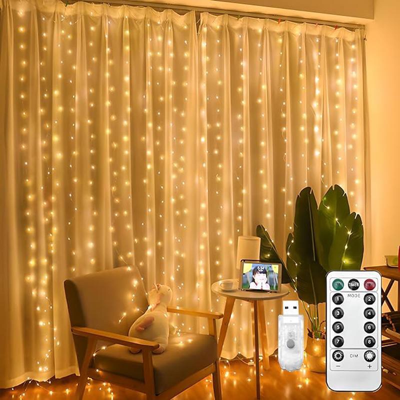 🎁Sichern Sie sich 49 % Rabatt im Weihnachtsschlussverkauf!🎅LED-Lichterkette, USB-betriebener LED-Lichtervorhang zum Verpacken von Geschenke