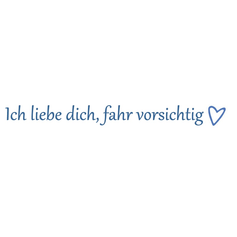 ✨1 KAUFEN, 1 GRATIS💓 „Ich liebe dich, fahr vorsichtig“-Aufkleber (4 Stück)