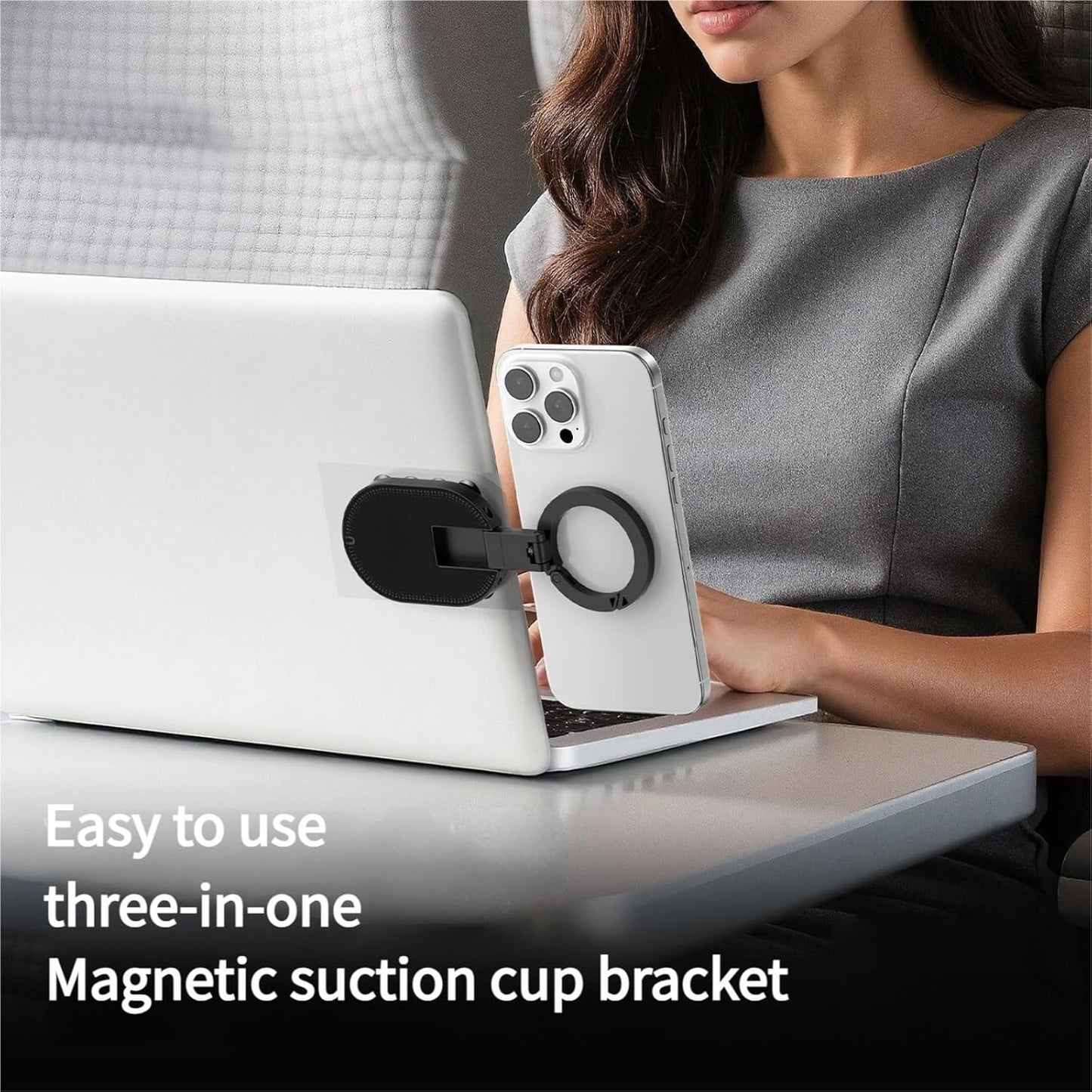🔥 3-in-1-Handyhalterung mit Saugnapf und Magnet
