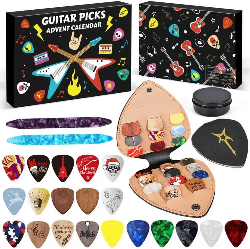 🔥LETZTER TAG 49 % RABATT – 🎸Gitarrenpick-Adventskalender 2025🎁