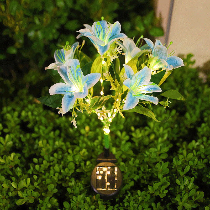 🌸Solarbetriebene Blumenstecker-Lampen – wasserdichte Gartendekoratio