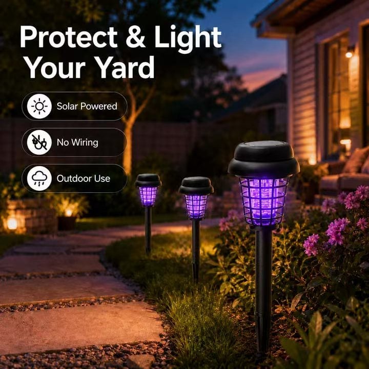 🏠Sommer-Essentials🦟Solarbetriebene UV-Mückenlampe