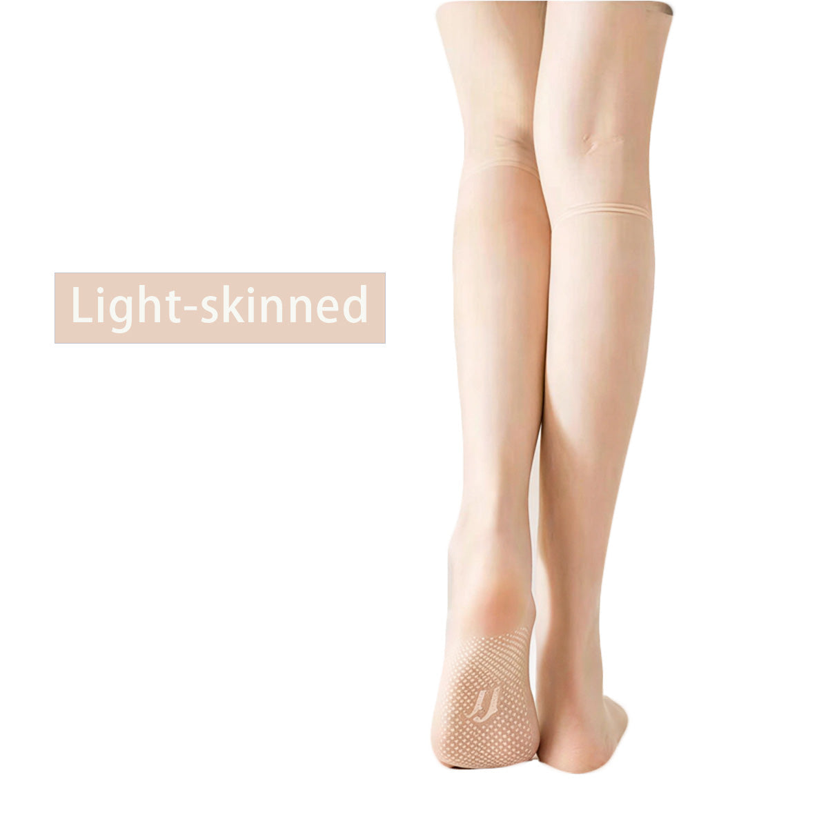 👗Ultradünne, transparente Kniestrümpfe mit silikonbeschichteter Sohle für guten Halt
