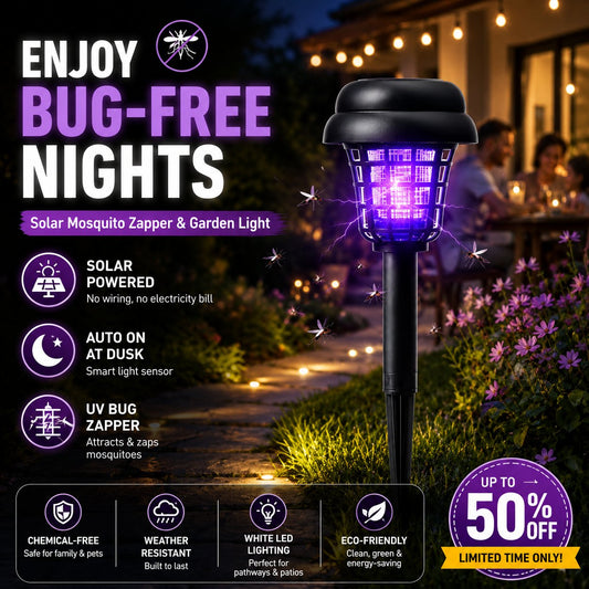 🏠Sommer-Essentials🦟Solarbetriebene UV-Mückenlampe
