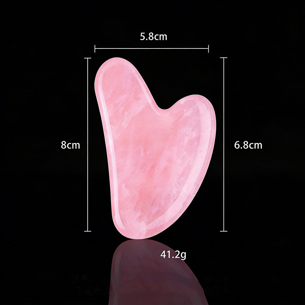 🔥Kaufen Sie 1, erhalten Sie 1 gratis💖 Gua-Sha-Massagegerät aus Naturkristall in Herzform – Gua-Sha-Werkzeug für den ganzen Körper, für Gesicht, Hals und Körpe