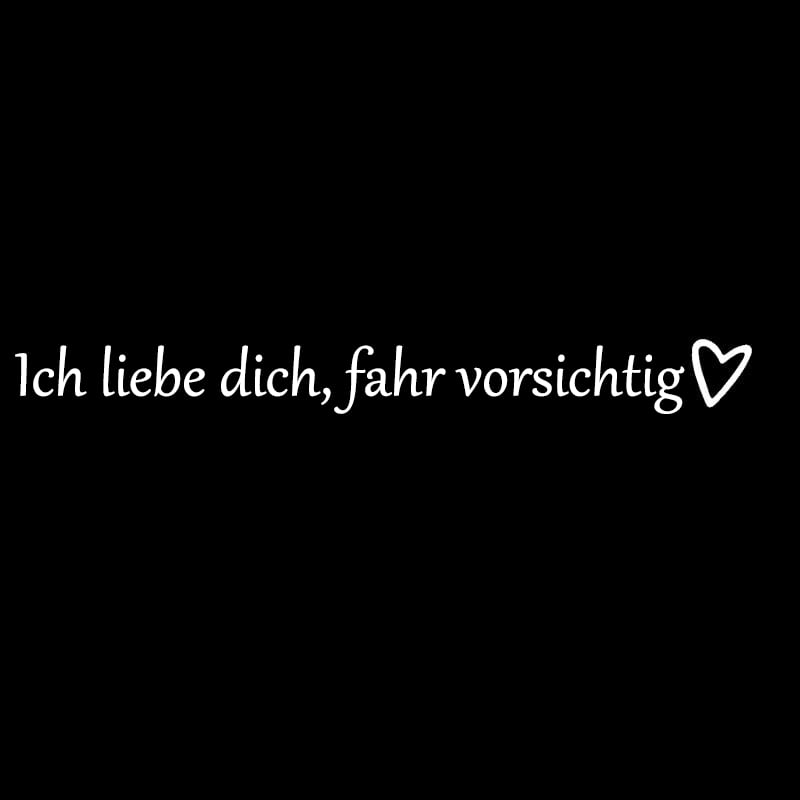✨1 KAUFEN, 1 GRATIS💓 „Ich liebe dich, fahr vorsichtig“-Aufkleber (4 Stück)