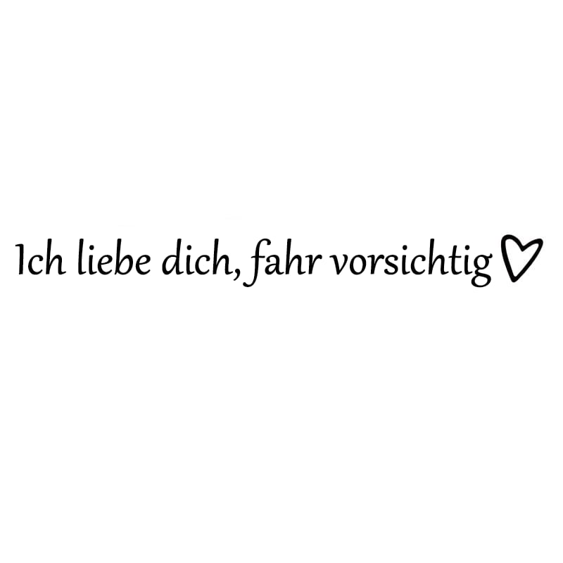 ✨1 KAUFEN, 1 GRATIS💓 „Ich liebe dich, fahr vorsichtig“-Aufkleber (4 Stück)