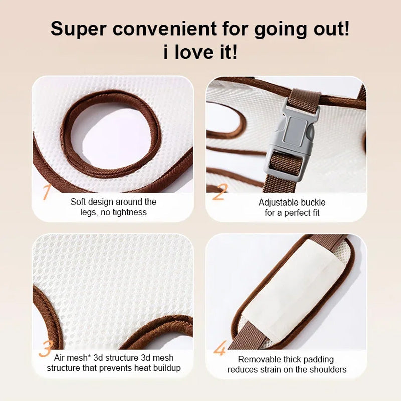 Tragbare, atmungsaktive Tragetasche und Rucksack für Haustiere