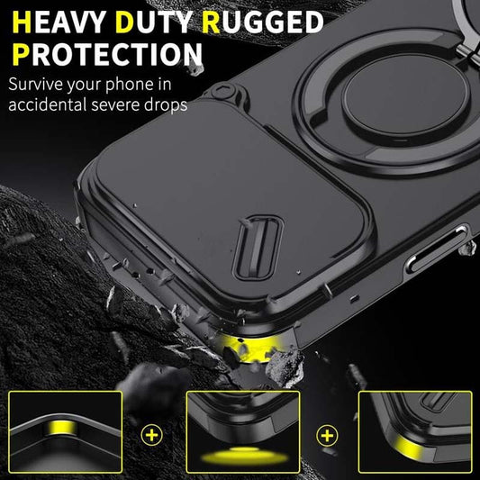 🔥 LETZ🔥TER TAG DER AKTION – 50 % RABATT 🔥 Magnetische Handyhülle mit Ringständer für iPhone