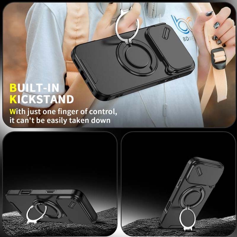 🔥 LETZ🔥TER TAG DER AKTION – 50 % RABATT 🔥 Magnetische Handyhülle mit Ringständer für iPhone