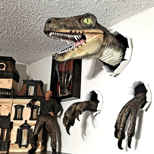 🎉3D-Dinosaurier-Wanddekoration🦖