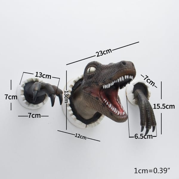 🎉3D-Dinosaurier-Wanddekoration🦖