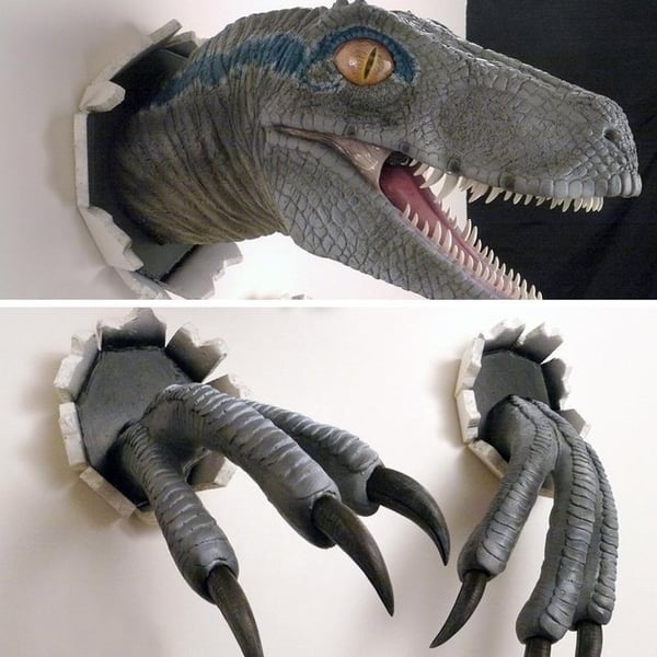 🎉3D-Dinosaurier-Wanddekoration🦖