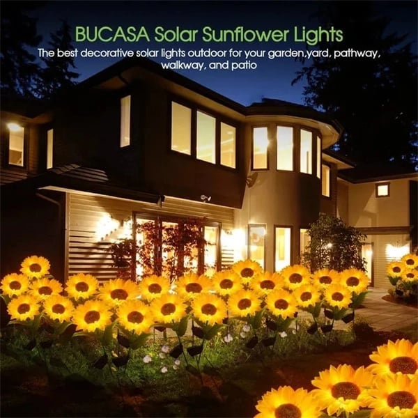 🌻☀️ Wasserdichte Solarlampen – Realistische Blütenblätter, wetterfest (IP65) und leuchten automatisch 8–12 Stunden lang ☀️🌻