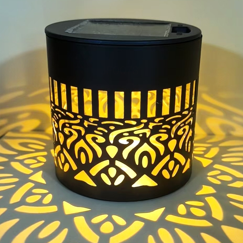 ☀️ Solarbetriebene Mandala-Lampe für Garten und Terrasse – 2-in-1-Steh- und Wandleuchte – Dekorative Beleuchtung im Vintage-Look – Rostfrei und langlebig