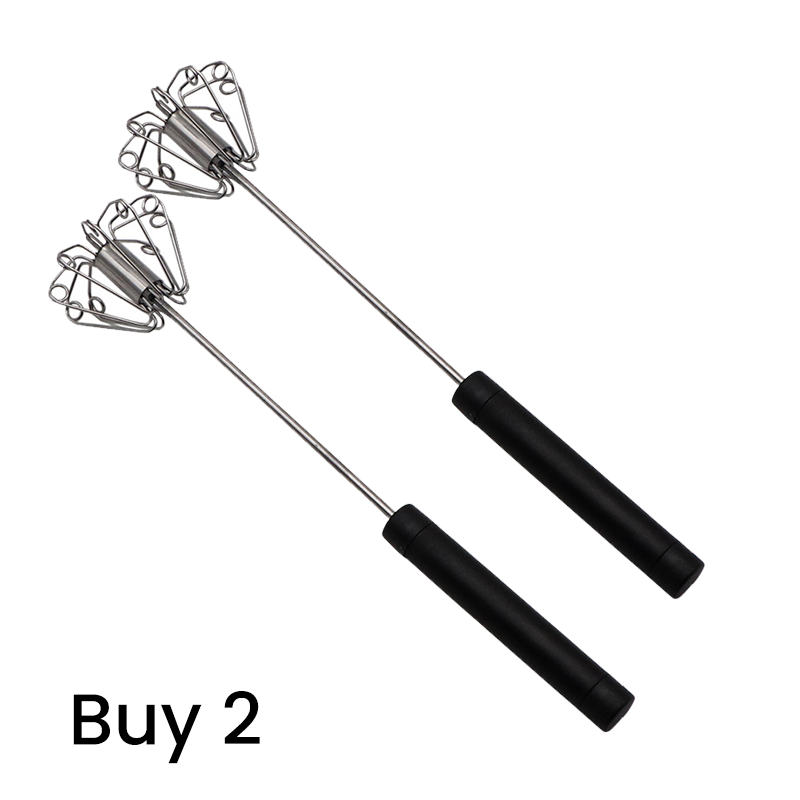 🍳Ein praktischer Helfer in der Küche! Druckquirl mit rutschfestem Griff, aus rostfreiem und strapazierfähigem Edelstahl – und das zu einem günstigen Preis!